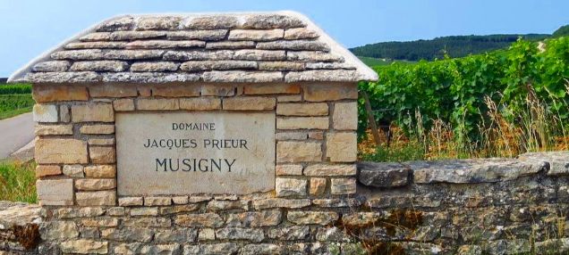 Plaque gravée Domaine jacques Prieur Musigny en Cote de Nuits